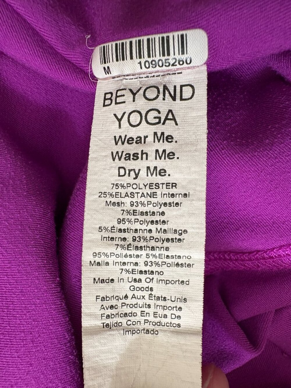 Beyond Yoga POWERBEYOND Strive Midi Leggings Violet Berry Size M IT3537 - Picture 5 of 7